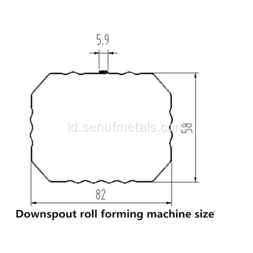 mesin roll forming air downspout